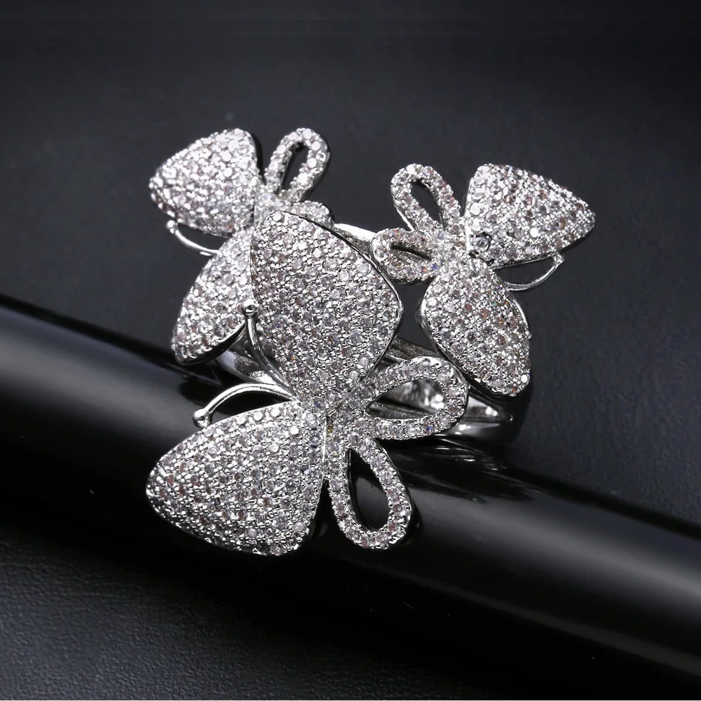 DreamCarnival 1989 Clearance Sale Full Paved AAA Cubic Zirconia Luxury Party Jewelry Bague Hot Selling Cheap Rhodium color Rings
