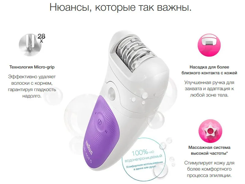 Эпилятор Braun Silk-epil 5 Wet&Dry 5511