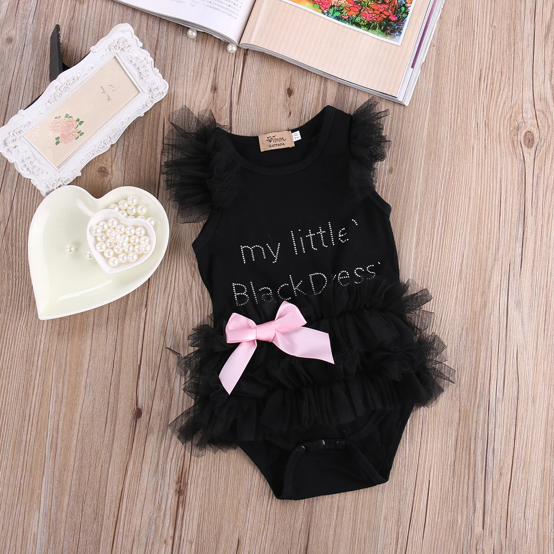 

Pudcoco Infant Romper Jumpsuit Summer Newborn Tank Romper Baby Clothes Cotton Tulle Ruffles Tank Romper