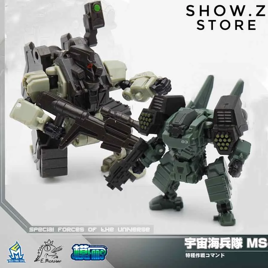

[HotSale][Show.Z Store] MechFansToys Mech Fans Toys MFT Lost Planet Powered-suit MS04 Tiger& MS06 Snake Diaclone Action Figure