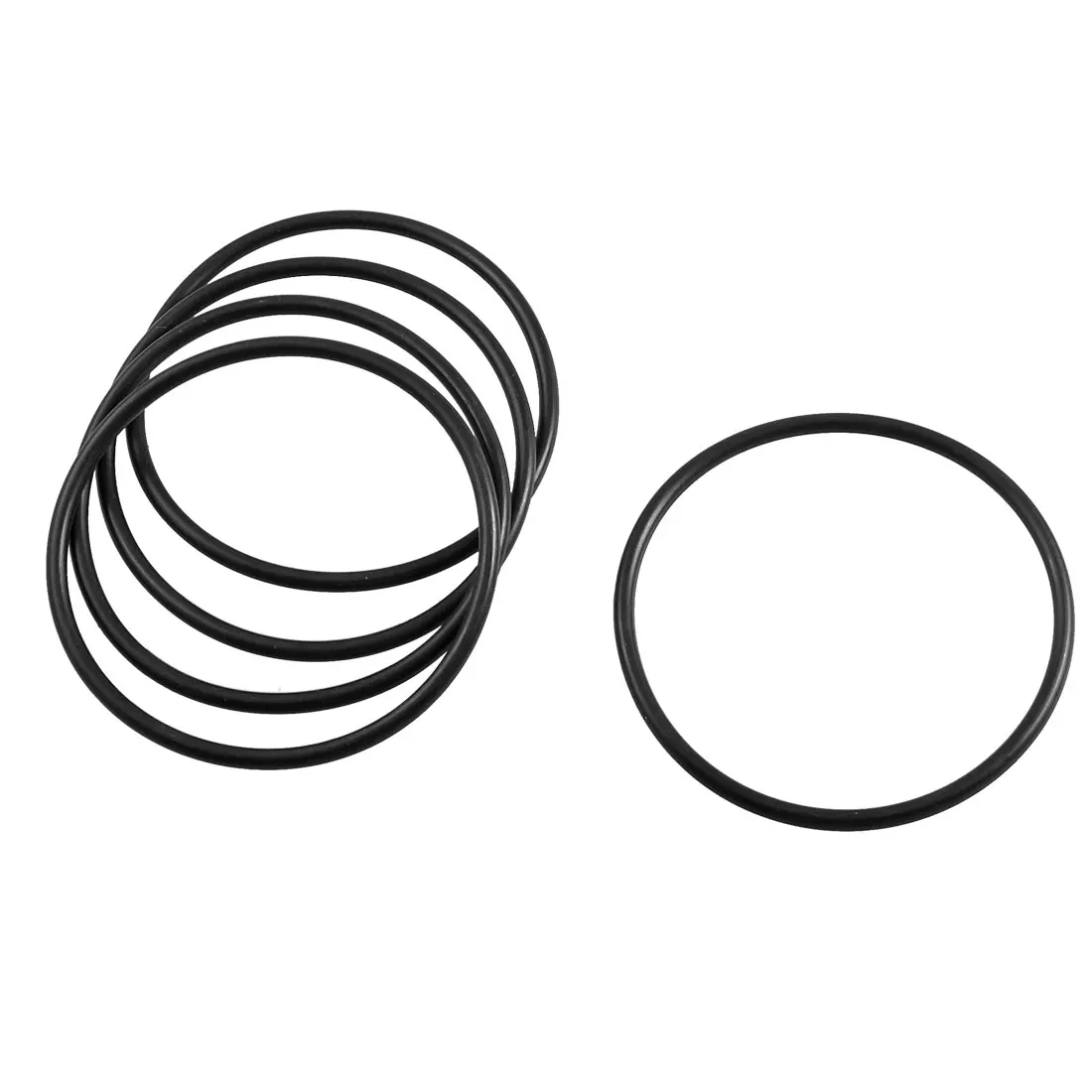 UXCELL 5 Pcs Black Rubber Sealing Oil Filter O Rings Gaskets 75Mm X