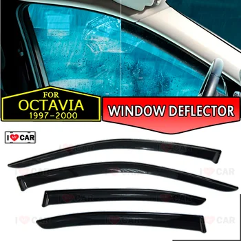 

Window deflector for Skoda Octavia 1997-2000 car window deflector wind guard vent sun rain visor cover car styling decor