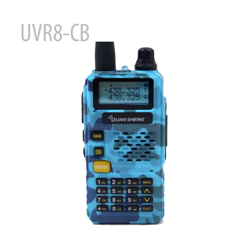 QUANSHENG UVR8-CB Дуэль радиодиапазоне UV136 ~ 174 400-480 мГц