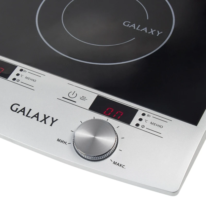 Плита индукционная Galaxy GL 3057 (Мощность 2900Вт, индукционная, 2 панели, температура 60-240°С, стеклокерамическая поверхность, сенсорное управление, таймер)