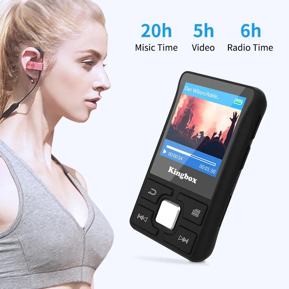 MP3 плеер 32 Гб с BT 4 1 поддерживает TF до 128 ГБ HIFI Звук и сенсорная кнопка музыкальный