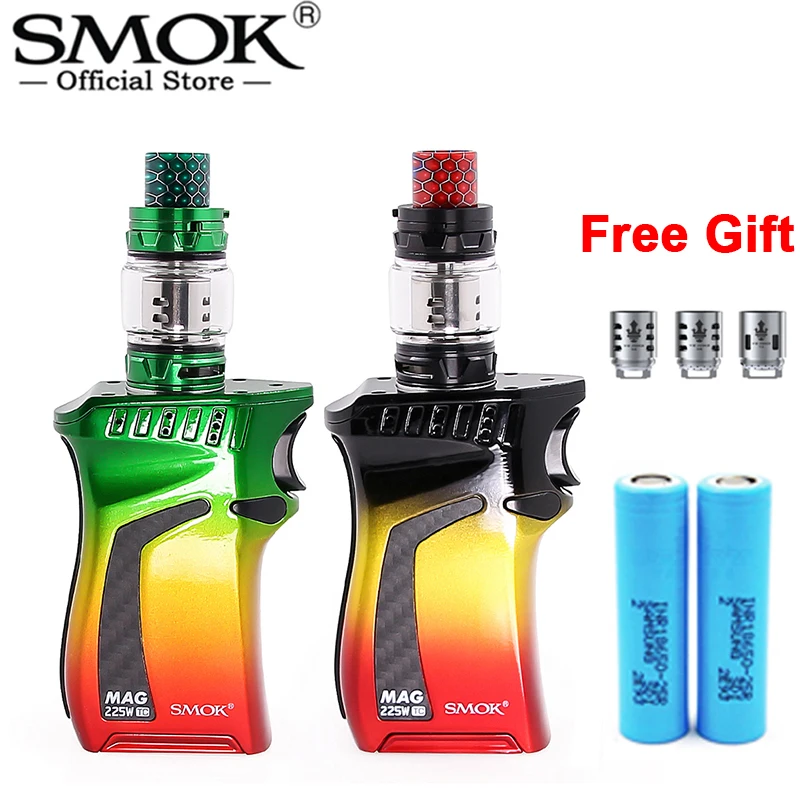 

Original 225W SMOK Mag Kit 8ml TFV12 Prince Tank With Battery TC Mag Mod Electronic Cigarette SMOK VAPE Kit VS X-PRIV Vaporizer