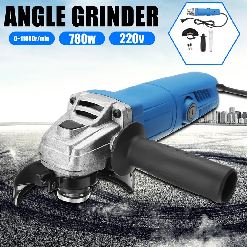 

Doersupp 220V 780W Portable Mini Electric Angle Grinder With Side Handle Metal Cutting Machine Drill Engraver Rotary Power Tools