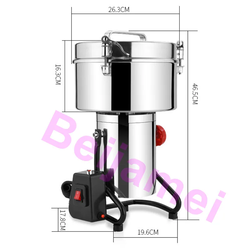 BEIJAMEI 3000 г нержавеющая сталь Электрический псевдо-женьшень пульверизатор измельченные коммерческие Зерна мельница