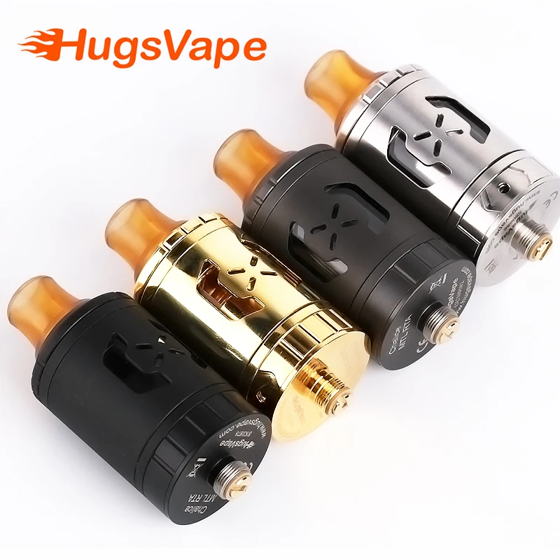 

Free Shipping 100% Authentic Hugsvape Chalice MTL RTA with 2ml 24MM Rebuildable Atomizer 510 Thread Newest Ecig Vape Tank