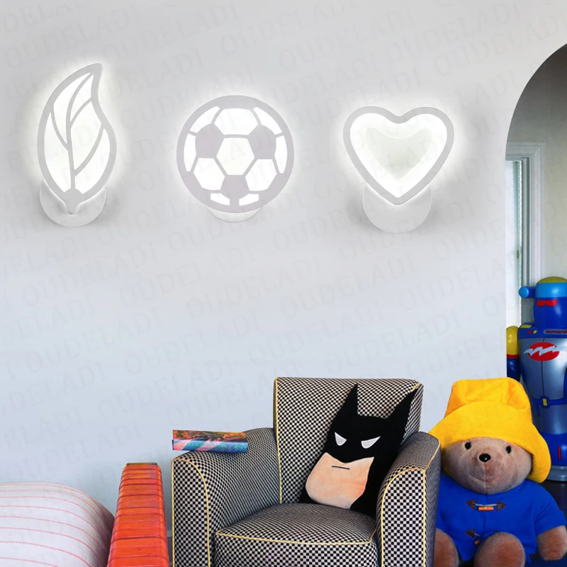  12W LED Acrylic wall light Children's room bedside bedroom wall lamps arts creative Corridor Aisle  - 32950947437