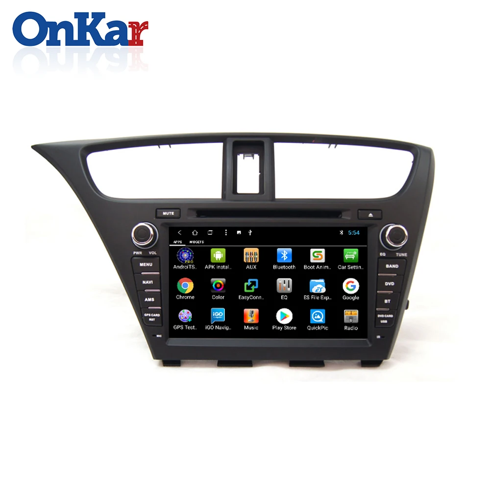 Excellent ONKAR car android dvd player for Honda Civic 2013 2014 2015 car multimedia gps navigation radio stereo support backup camera 1