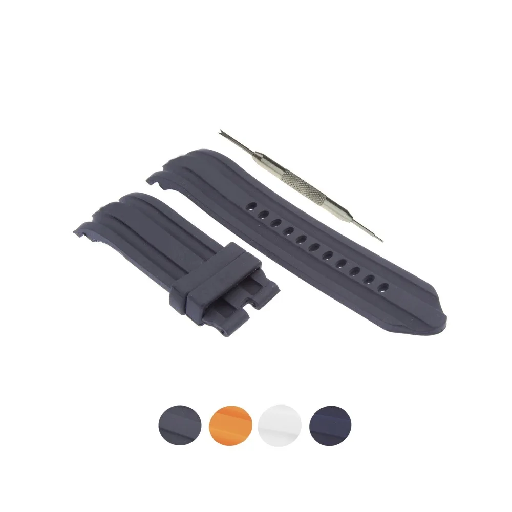Резиновый ремешок для часов MDNEN 24 мм подходит Nautica A15574G A15565G N14601G +