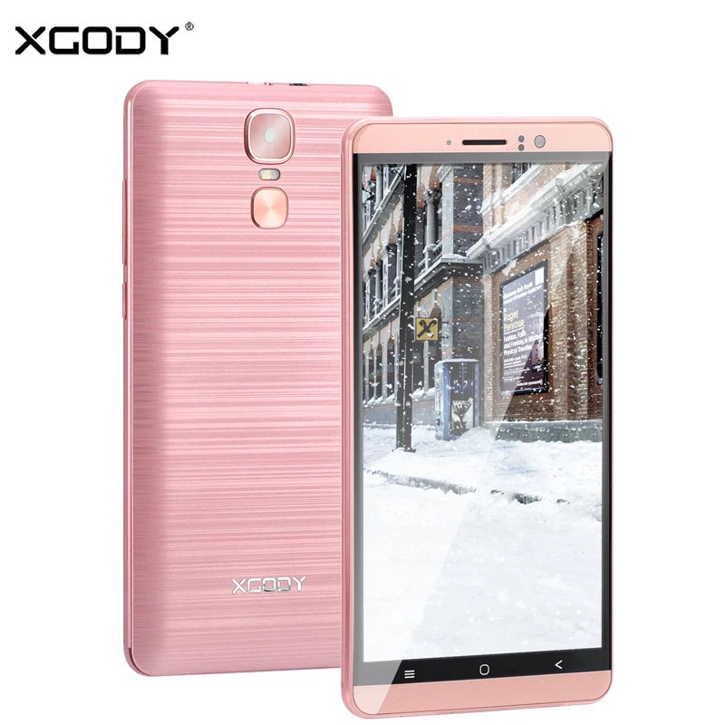 XGODY New 3G Dual Sim Smartphone 6 Inch Android 5.1 Mobile Phone MTK6580 Quad Core 1GB RAM 8GB ROM 5MP Camera GPS WiFi Cellphone