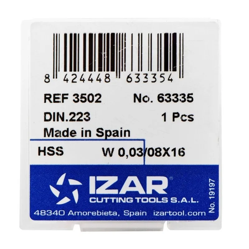 IZAR 63350 подшипник ручной HSS DIN223 (W) 0 05 16x18|Аксессуары для электроинструментов| |