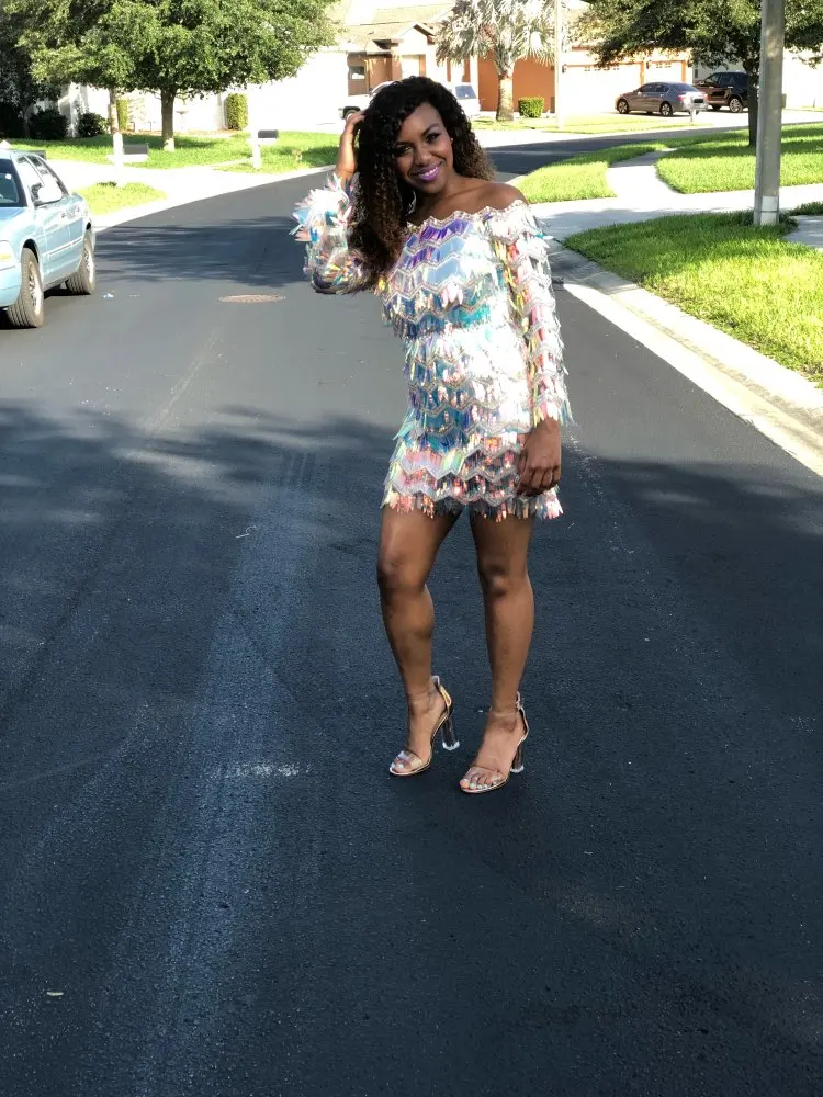 'Start The Show' Festival Sequin Dress photo review