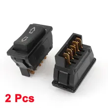 UXCELL Авто Панель Крепление 5 контактов окна стекло лифт переключатель кнопка 12 В 2 шт