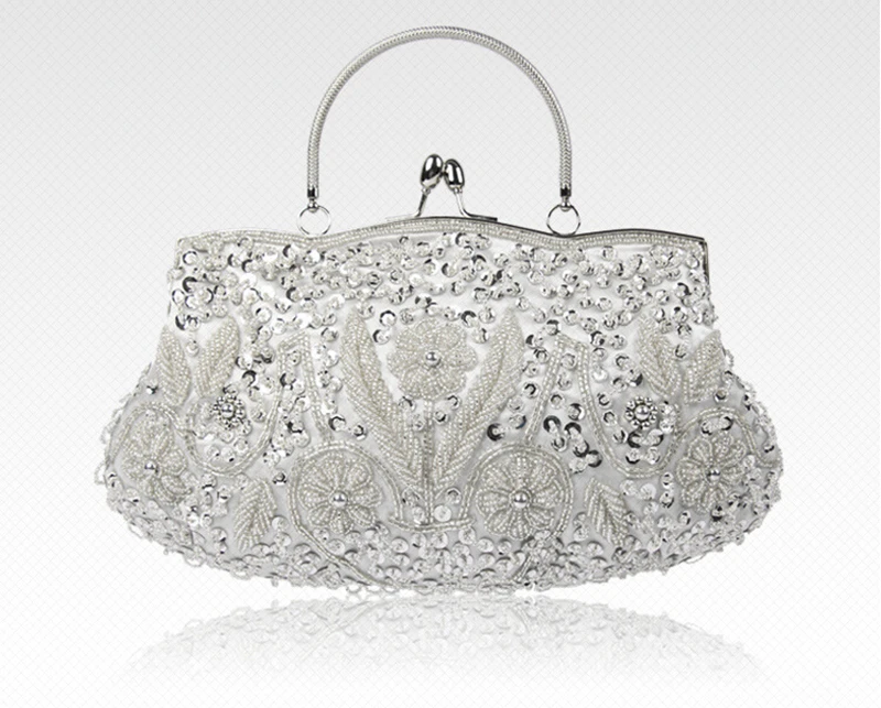 Hot Sell vintage evening bags beaded tote luxury designer handbags fashion women shoulder