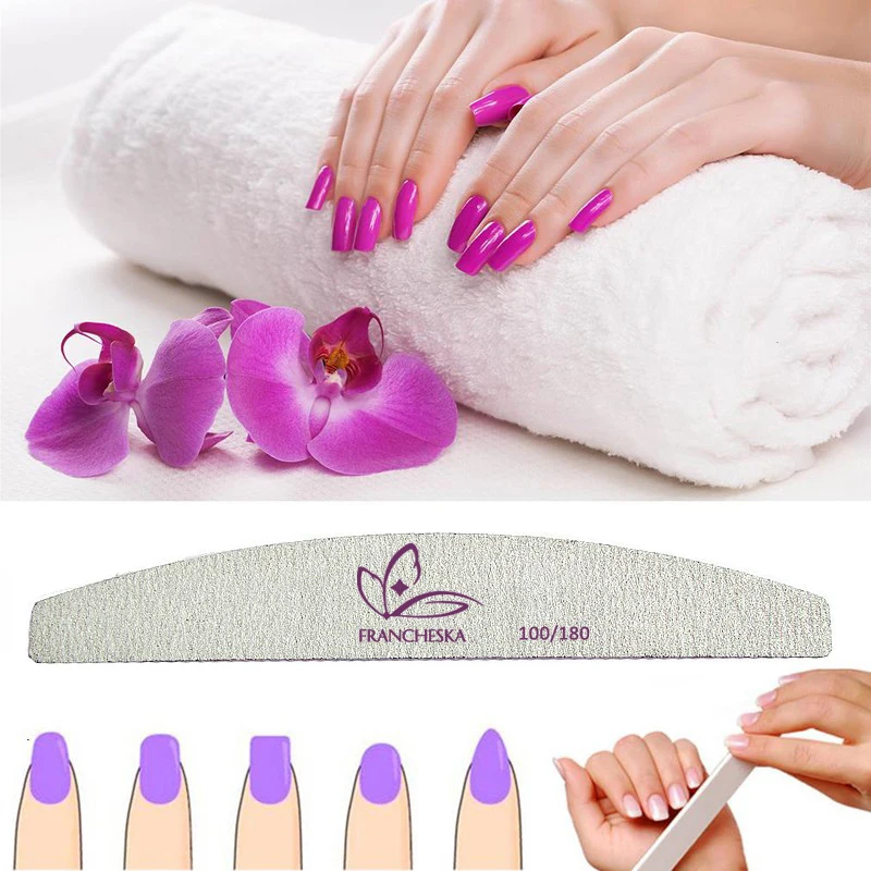 Пилка для ногтей 100/180 nagelvijl buffer lime a ongle lixa de unha limas para manicura kalk nagels vijlen инструмент поли праймер