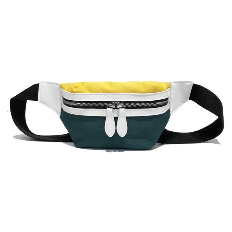 

2019 New Canvas Leisure Panelled Fanny Pack For Girls Letter Waist Bag Packs fashion Chest Crossbody bag For Sports Gym Bag