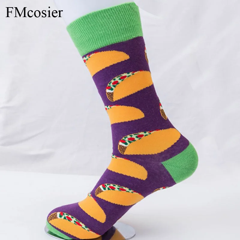7 пар в партии, мужские хлопковые повседневные забавные Разноцветные носки для мужчин и женщин, мужские носки, Meias Sokken Heren 41, 42, 43, 44, 45, 46 - Цвет: C-gr