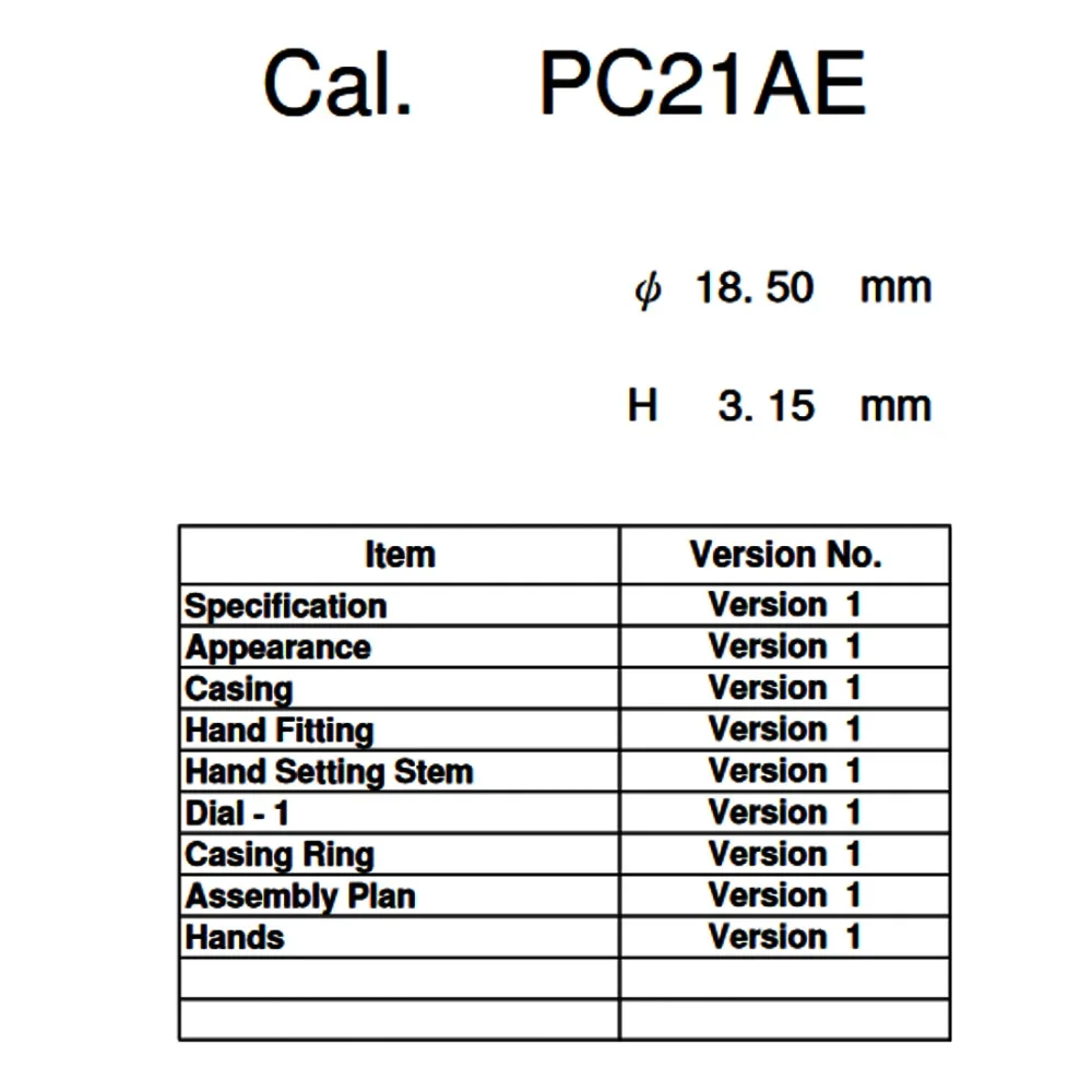 come4buy.com SEIKO Quartz Movement PC21AE High hand Watch Quartz