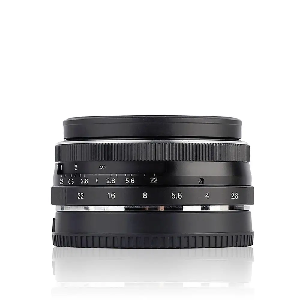 Meike 28 мм f2.8 фиксированный ручной фокус объектив для Canon EOS M Sony E Fuji Fujifilm X Olympus