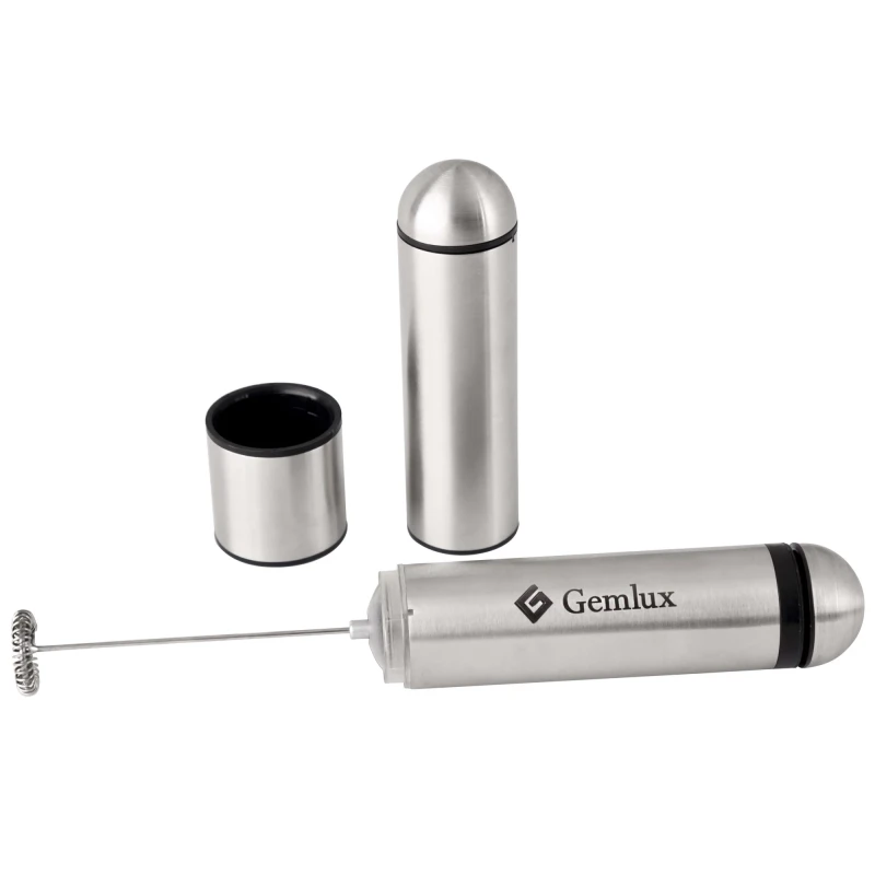 Капучинатор GEMLUX GL-FM-87 (Капучинатор изготовлен из нержавеющая стали, питание от двух батареек типа АА 1.5 В)