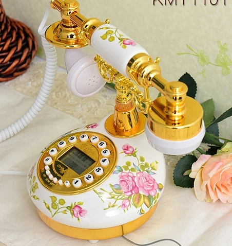 

Ceramics antique telephones fixed phone Living room landline Caller ID HL