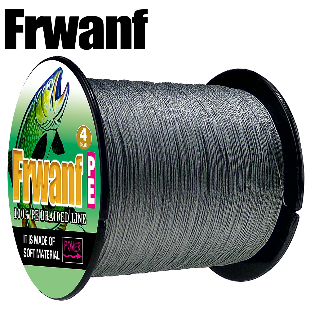Frwanf бренд 4 нити супер PE плетеные лески 500 м/547Yds 12LB 100LB плетеная леска для рыбалки