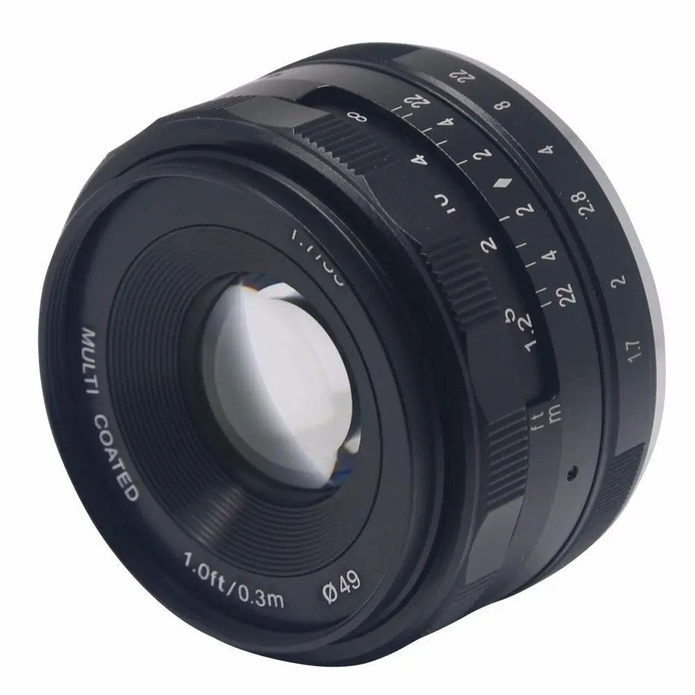 Meike MK-E-35-1.7 35 мм f 1,7 Большая диафрагма ручной фокус объектив APS-C для sony E Mount камер NEX7 a6300 a6000 a6500 a5100 a6400