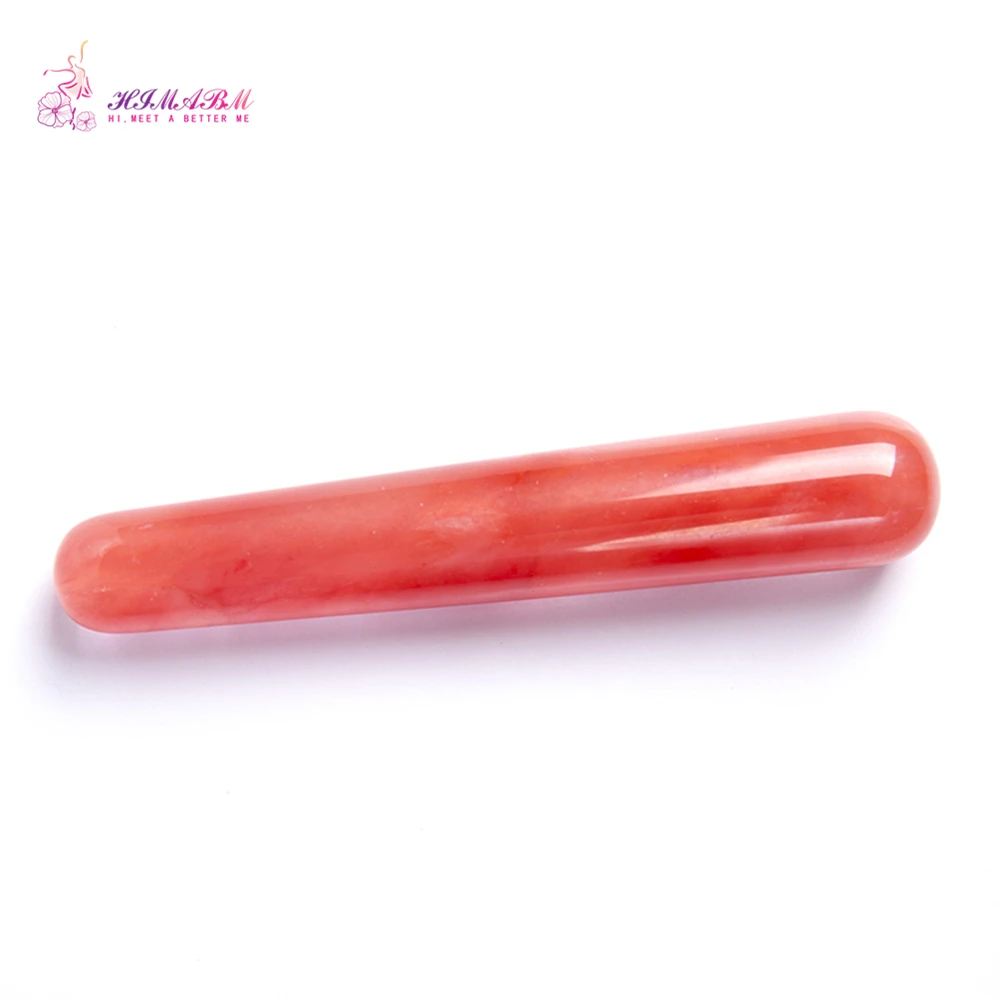 HIMABM Watermelon Crystal Massage Wand Reflexology Massage Crystal Energy Healing HIMABM Watermelon Crystal Massage Wand Reflexology Massage Crystal Energy Healing