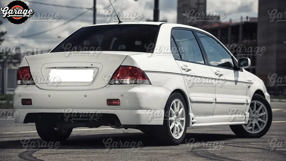 Боковые юбки для Mitsubishi Lancer 9 2003-2007 дверных порогов ABS пластиковые накладки обвес Тюнинг автомобиля внешний вид 1 комплект/2 шт