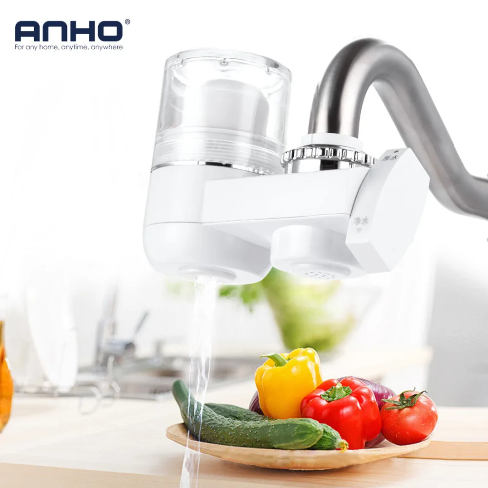 

ANHO Kitchen Faucet Water Filter Ceramic Activated Carbon Tap for Household 8 Layers Water Purifier safety Kitchen Accessories