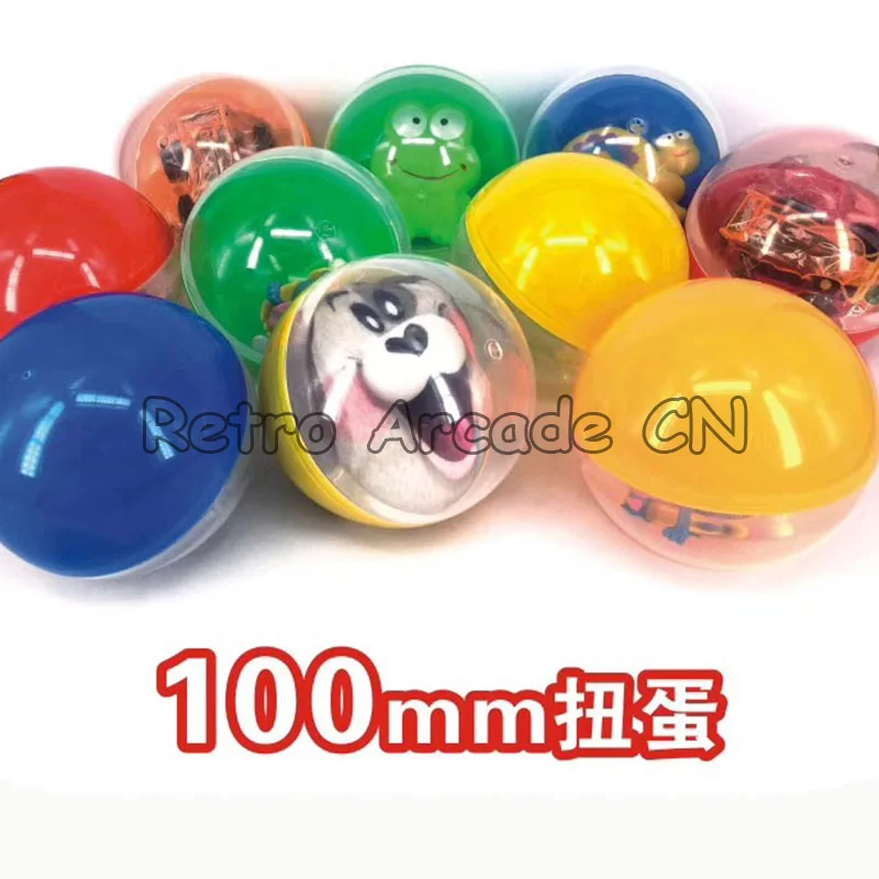 

100 pcs The capsule ball without the toys 92mm 100mm 120mm mix color empty prize ball for arcade Toy Vending Machine