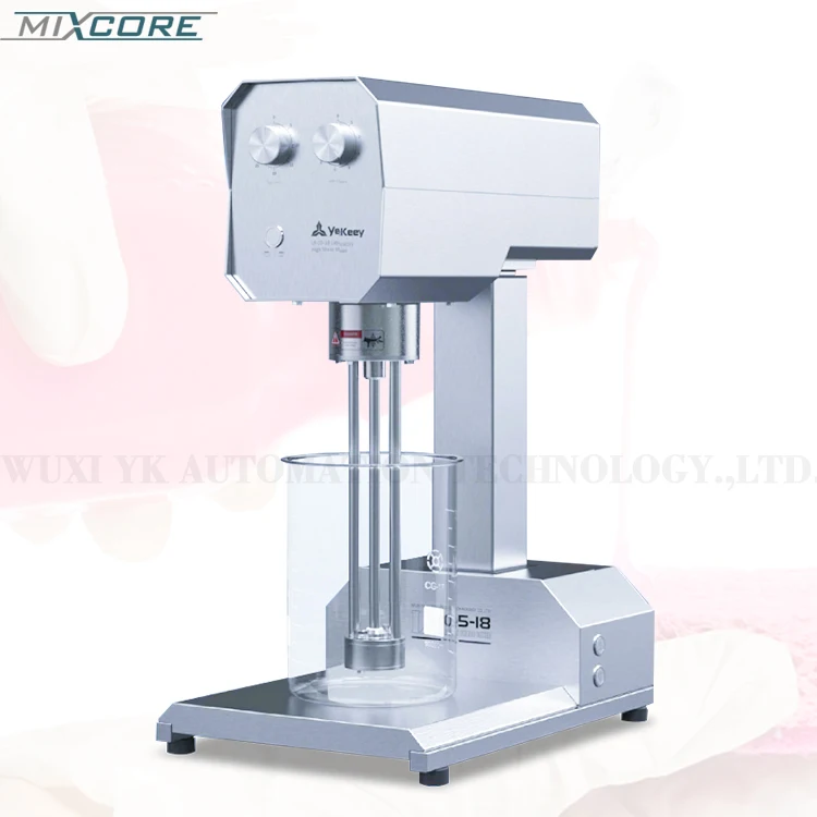 

LR05-18 Lab Electric Lifting Knob Working Heads Replaceable High Speed Shear Emulsifying Homogenizer Mixer For Detergent Making