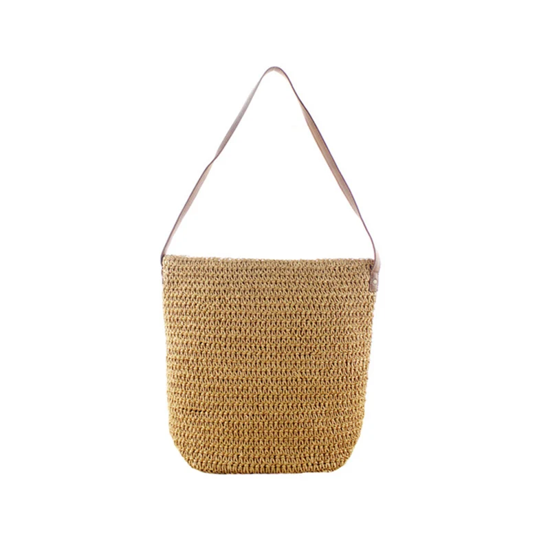 Women Summer Travel Straw Bags INS Popular Female Hot Handbag Casual Lady Beach Shoulder Bag Large Holiday Knitted Bolsa SS3251 (9)