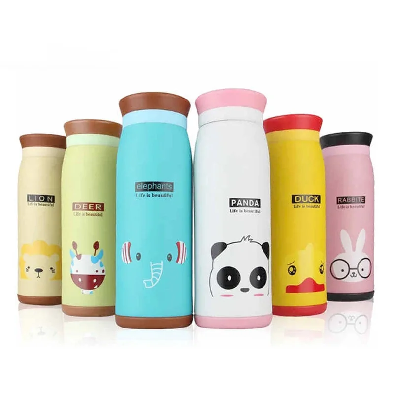 

New Arrival Cartoon Thermos Cup Bottle Stainless Steel Thermocup Vacuum Flasks Thermal Mug 500ml/350ml Funny Gift belly cup