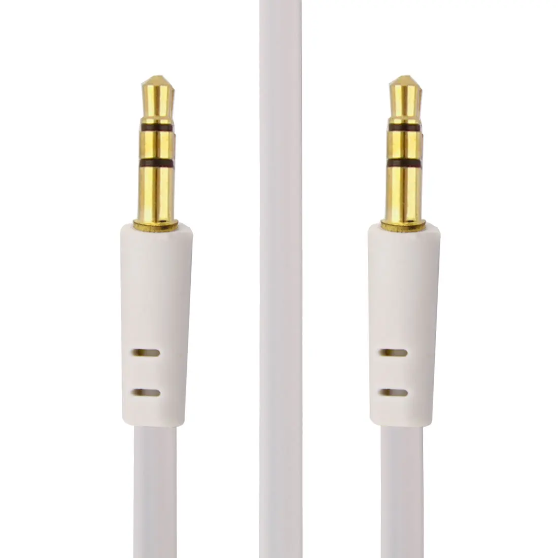 UXCELL 3.5Mm Male To Male Flat Audio Extension Cable 1M White For