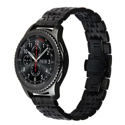 Нержавеющая сталь часы ремешок Ремешок металлической застежкой для samsung Шестерни S3 классический Шестерни S3 границы и AMAZFIT часы