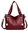 reddish brown handbag w/short or long handles
