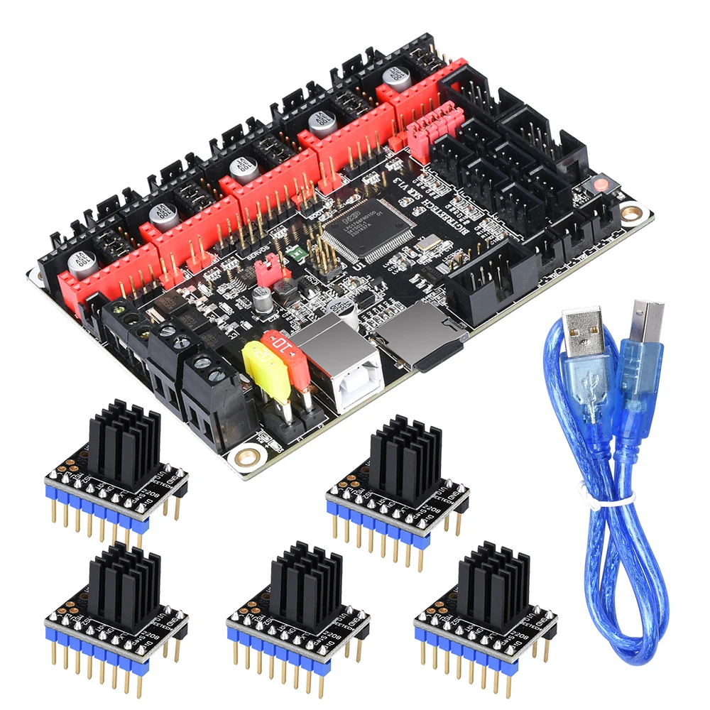 

BIGTREETECH SKR V1.3 Smoothieboard 32-Bit Controller Approval TMC2208 UART Upgrade ARM Motherboard Suitable TMC2130 TFT3.5 Panel