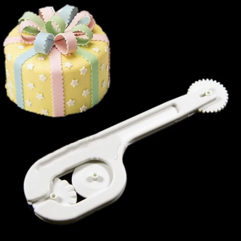 

LIXYMO 3 rollers 1 handle fondant rollers cutters Embossing sugar craft tools Fondant Cake Decoration DIY baking tools 1 SET