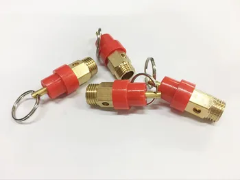 

5 pieces 1/4" BSP male Thread 8KG Brass Air Compressor Safety Relief valve Pressure switch Pop-off valve Release Valves