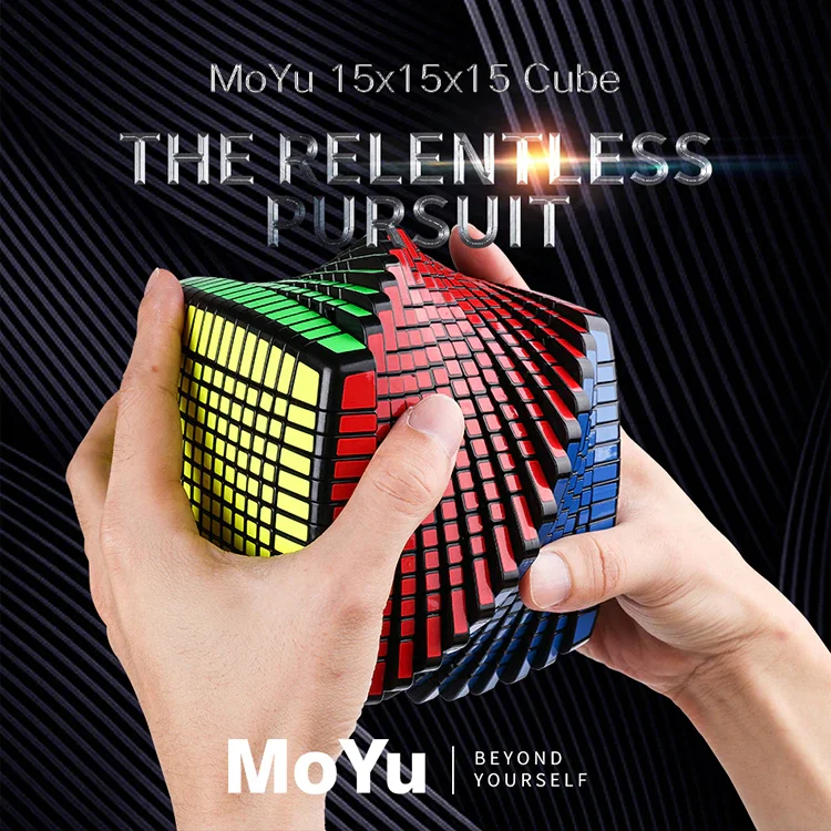 Moyu 15x15 куб черно-белая головоломка Cubo magico fighty neo Рождественский подарок идея