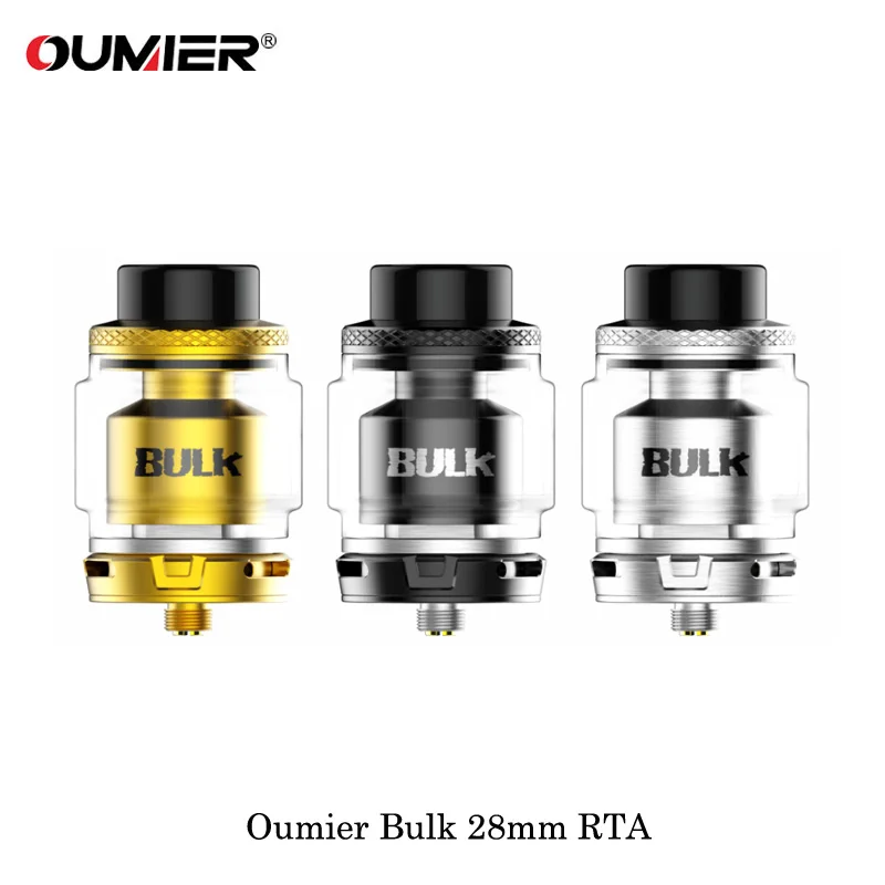  Electronic Cigarette Oumier Bulk 28mm RTA Dual Coil Tank Atomizer 6.5ML Capacity Vape Vaporizer VS 