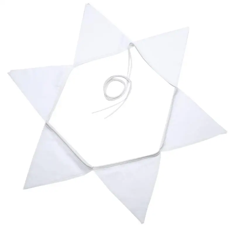 

3.2M 12 Flags Garland Flags Mariage Guirlande Tissu Fabric Banners Garland Flower White Lace Wedding Decorations