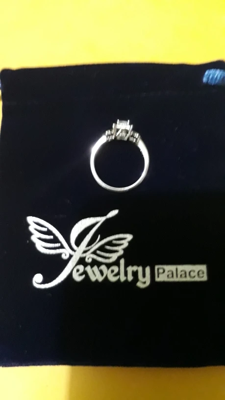 Jewelrypalace изысканный 0.4ct принцесса вырезать кубического циркония свадебные Юбилей Женская мода кольцо стерлингового серебра 925 Серебряные ювелирные изделия