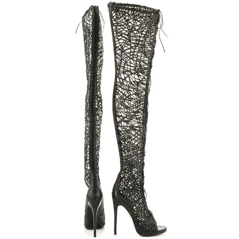 Beige-Summer-newest-open-toe-cut-outs-gladiator-thigh-high-boots-sexy-lace-up-over-the-knee