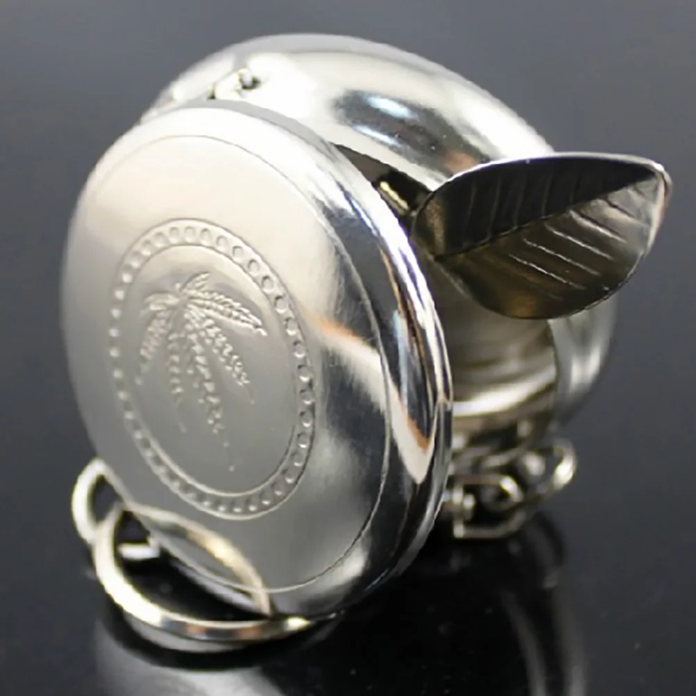 

2017 Useful Portable Pocket Ashtray Stainless Steel Round Cigarette Ashtray With Keychain Outdoor Travelling Mini Cigar Ashtray