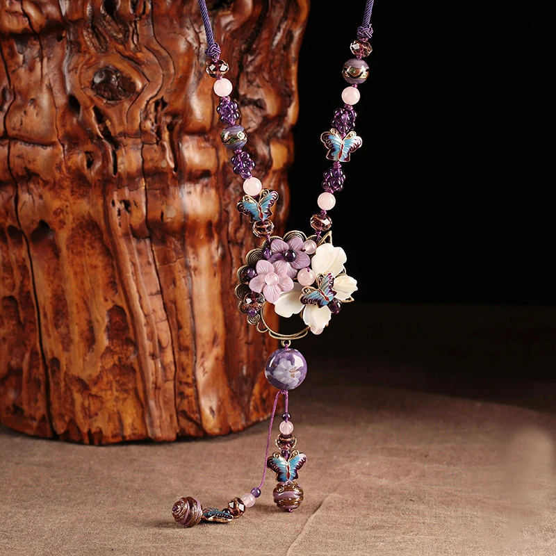  Pierre naturelle accessoires de fête bijoux faits à la main cadeau colliers et pendentifs mode bijo